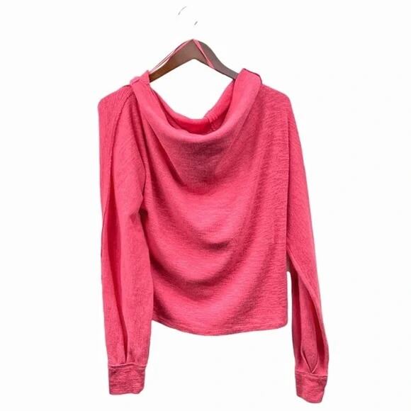 Free People We The Free Coral Cowlneck Sweater - EUC - XL - Picture 8 of 9
